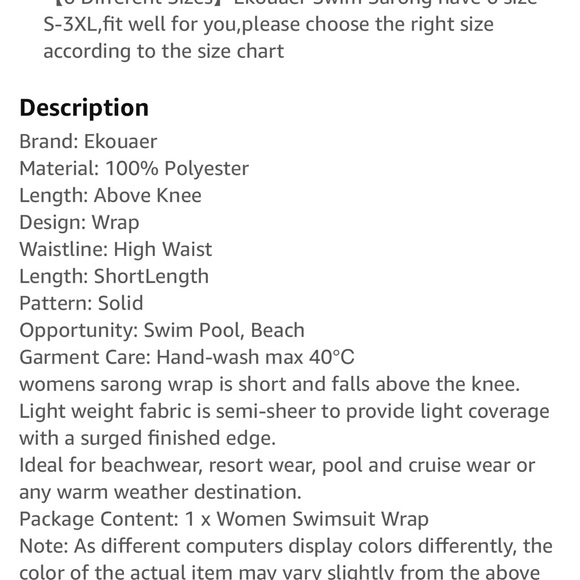 NWT Orange Sarong Coverup Skirt - Picture 6 of 8